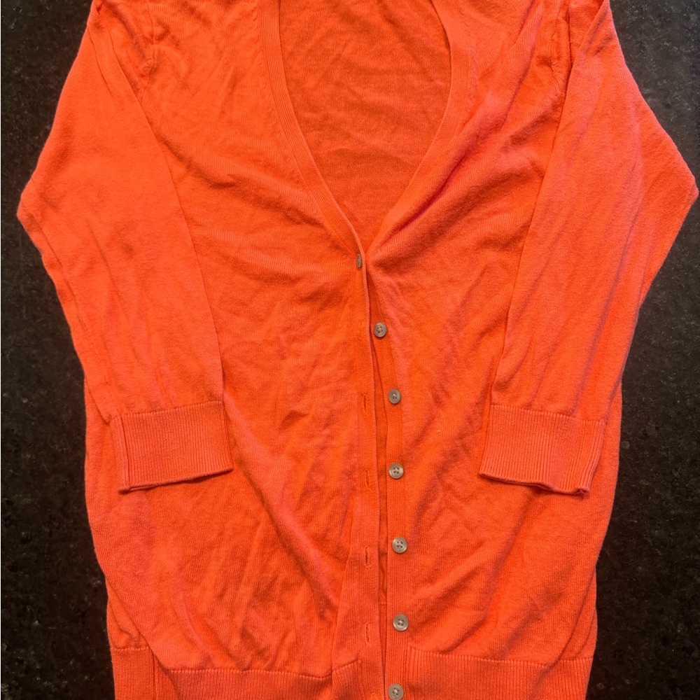 Old Navy Women's Vivid Orange Cardigan